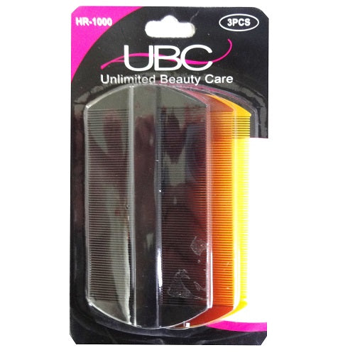 plastic fine comb 3pc -- 12 per box