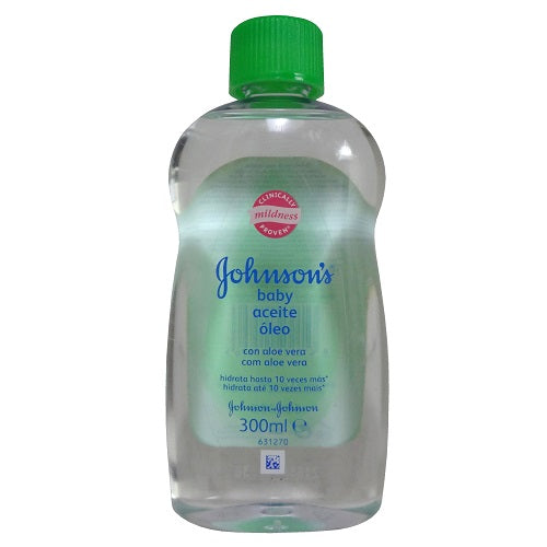 johnsons baby oil 300ml aloe -- 24 per case