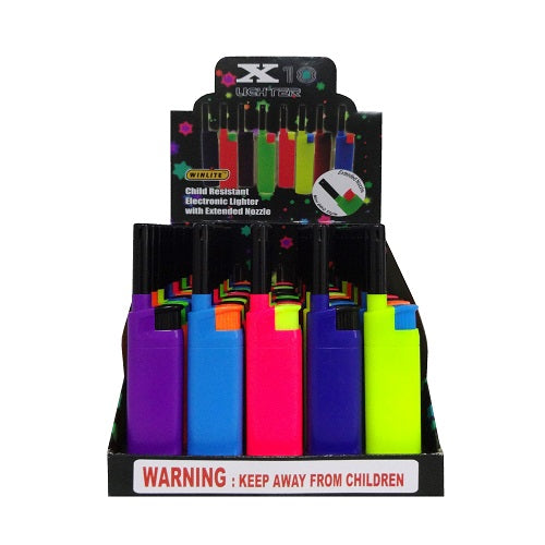 lighters extended nozzle asst clrs -- 50 per box