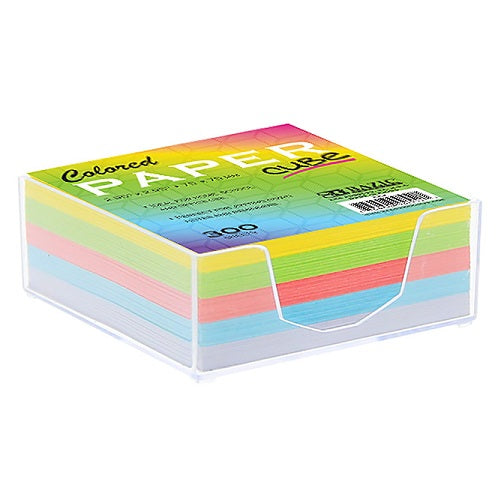 colored paper cube 300ct 2.95 x 2.95in -- 36 per case