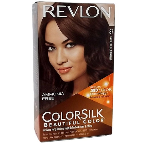 revlon color silk 37 dark gldn brown -- 12 per case