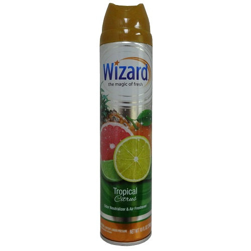 wizard air freshener 10oz tropical ci -- 12 per case
