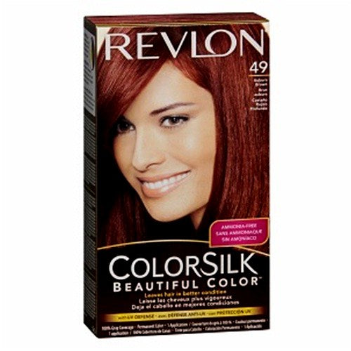 revlon color silk 49 auburn brown -- 6 per box