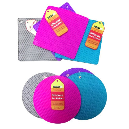 pot holder silicone ass clrs shape -- 24 per case