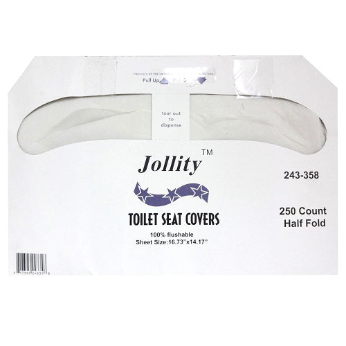 jollity toilet seat cover 250ct -- 20 per case