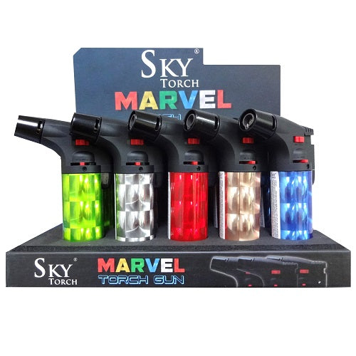 sky torch gun lighter marvel asst clrs -- 15 per box