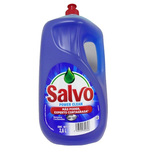 salvo dish liq 2.6 ltrs power clean -- 6 per case