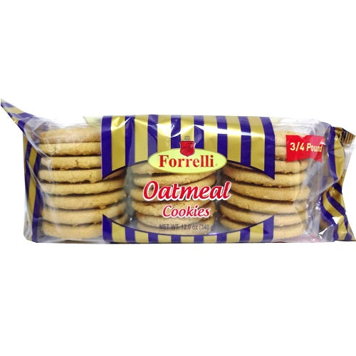 forrelli wire cut cookies oatmeal 12oz -- 12 per case