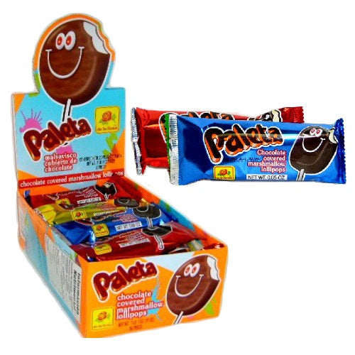 de la rosa choc cvrd mrshmlw pops 20pc -- 12 per case