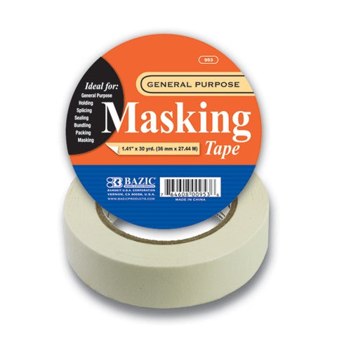 masking tape 1.41in x 30yrds -- 36 per case
