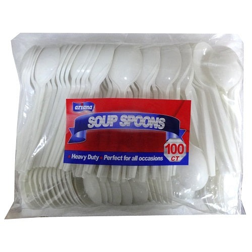 blue star pp white soup spoons 100ct hd -- 10 per case