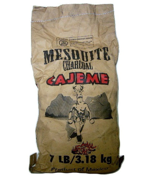 cajeme 7 lbs mesquite charcoal -- 4 per case