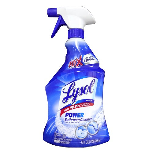 lysol bathroom cleaner 32oz power -- 12 per case