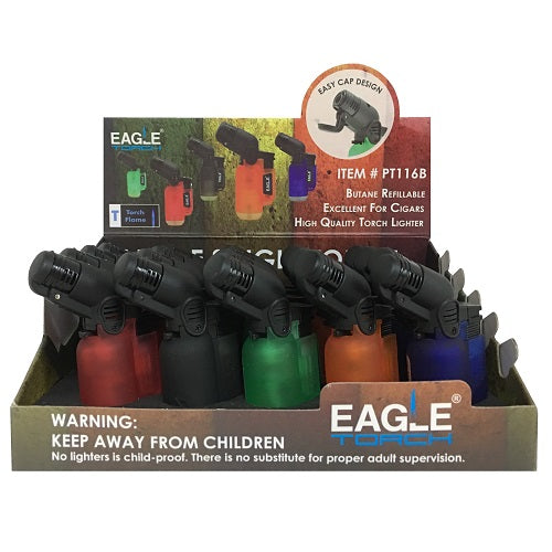 eagle torch lighters asst clear clrs -- 20 per box
