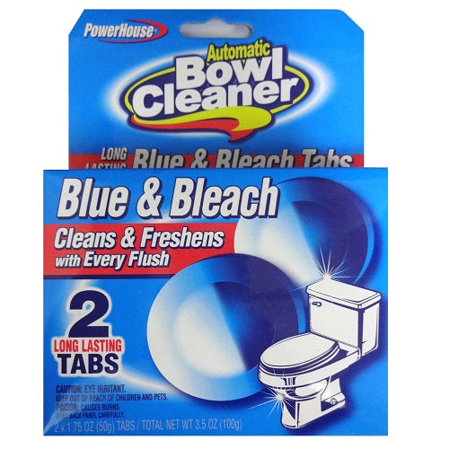 p.h blue bleach toilet tablets 2pc -- 12 per case