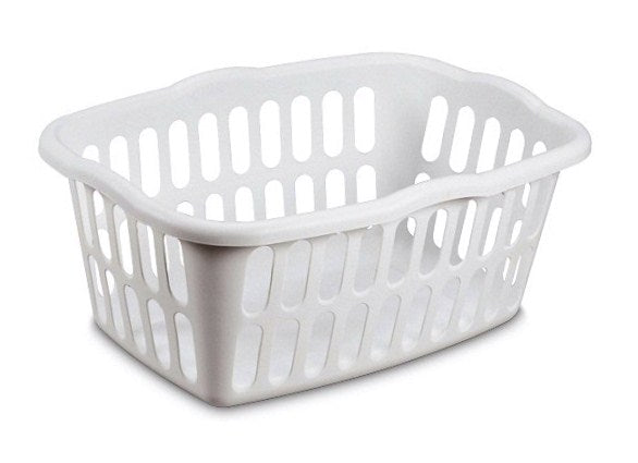 sterilite laundry basket 1.5 bushel whit -- 12 per case