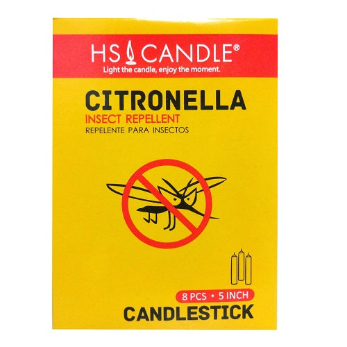 citronella candle insect rpllnt 8pc 5in -- 48 per case