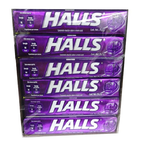 halls cough drops 9ct blueberry -- 48 per box