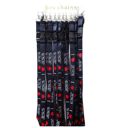 key chain lanyand i love jesus -- 12 per box