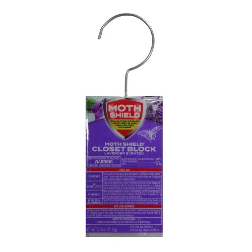 moth shield lavender closet block 5oz -- 24 per case