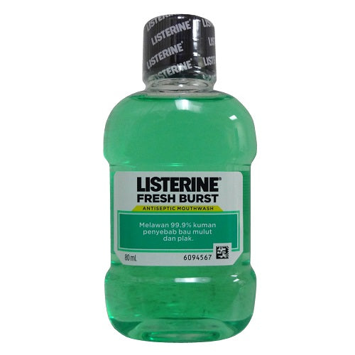 listerine 100ml fresh burst mouthwash -- 48 per case