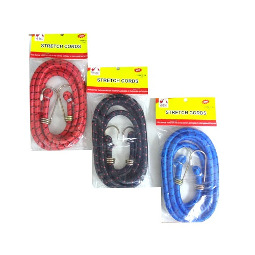 bungee cord 1pc 10mm asst clrs -- 24 per box