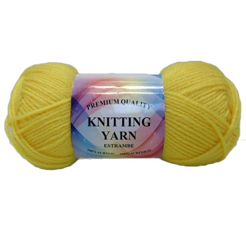 knitting yarn dark yellow 100 acrylic -- 10 per box