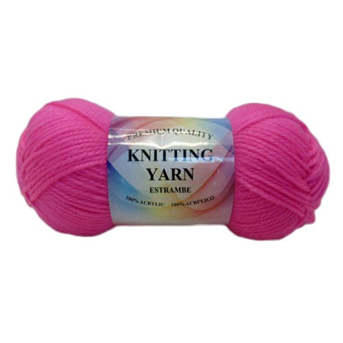 knitting yarn hot pink 100 acrylic -- 10 per box