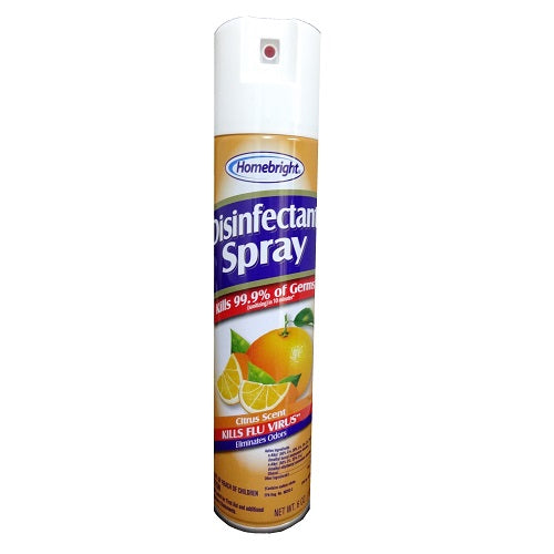 h.b disinfectant spray 6oz citrus scent -- 12 per case