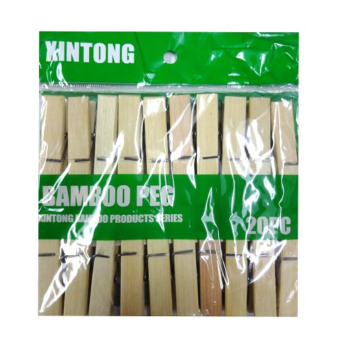 clothespins bamboo 20pc -- 12 per box