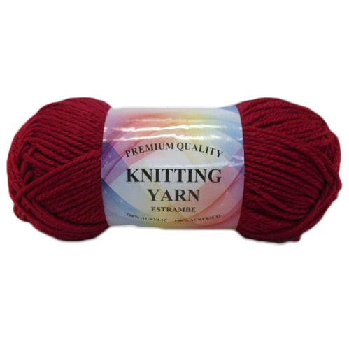 knitting yarn burgundy 100 acryl -- 10 per box
