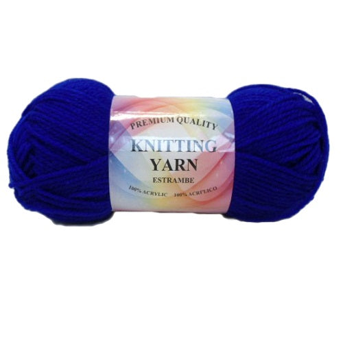 knitting yarn dark blue 100 acrylic -- 10 per box