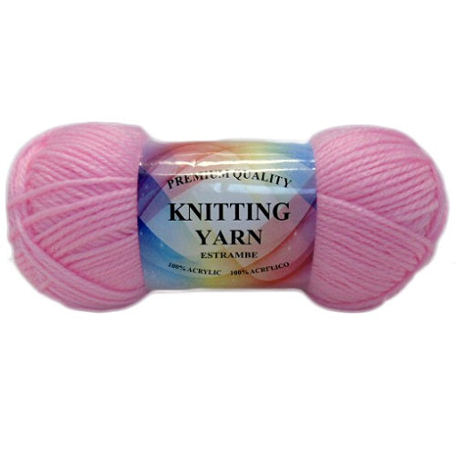 knitting yarn pink 100 acrylic -- 10 per box