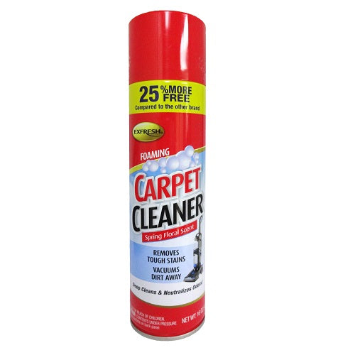 exfresh carpet cleaner foaming 14oz -- 12 per case