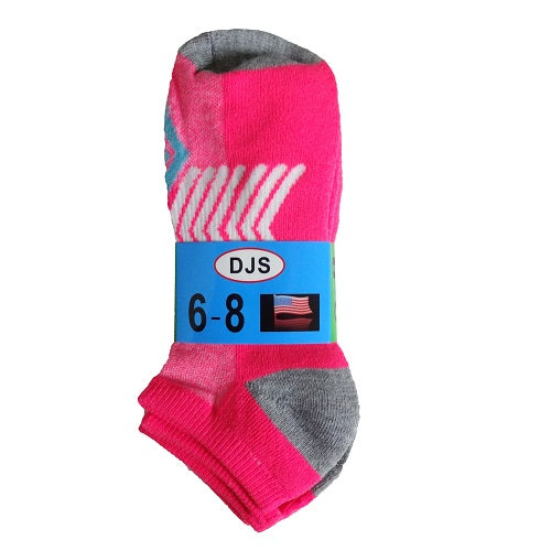cushion socks 2pk 6-8 asst -- 6 per box