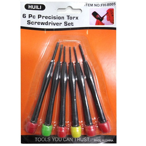 screwdriver precision torx set 6pc -- 12 per box