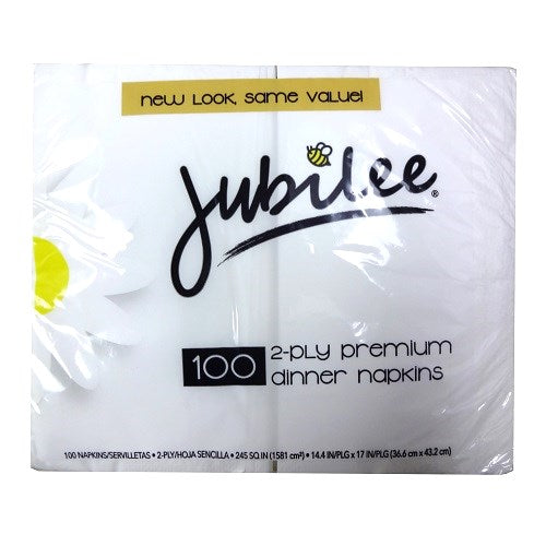 jubilee dinner napkins 100ct 2- ply -- 12 per case