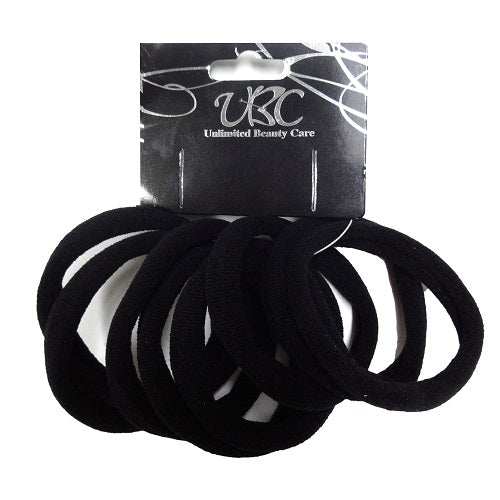 hair elastic bands 8pc black -- 12 per case