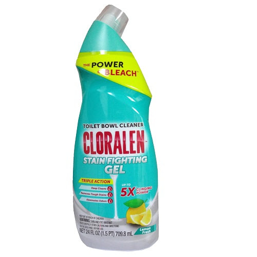 cloralen toilet bowl cleaner 24oz lemon -- 12 per case