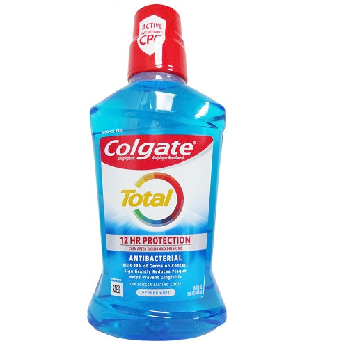 colgate mouthwash total 16.9oz peppermi -- 6 per case