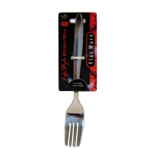 flatware forks 3pc b stainless steel -- 12 per box