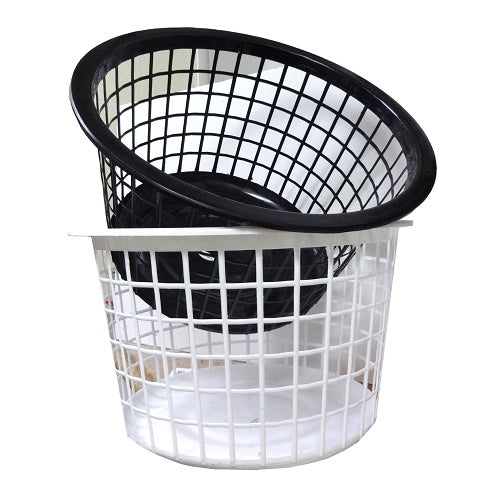 laundry basket smll round 2 clrs -- 24 per case