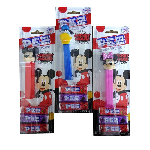 pez candy dispenser disney mickey -- 12 per box