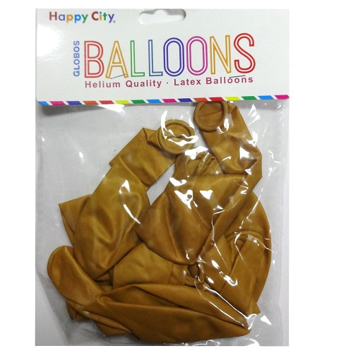 balloons 10ct gold -- 12 per box