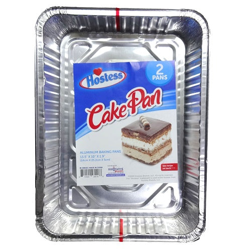 hostess aluminum pan 2pk 13.5 x 10 x 1. -- 24 per case
