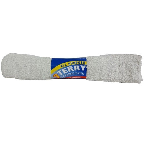 bar mop towels 3pk white 100 cotton -- 12 per box