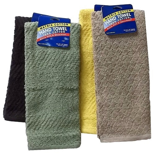 hand towels 16 x 26in asst clrs -- 12 per box