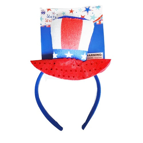 stars stripes felt headband 1pc -- 18 per case