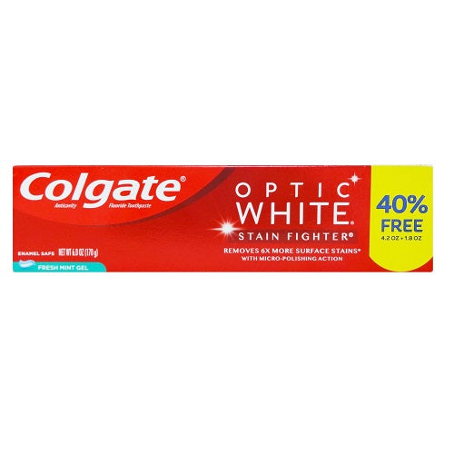 colgate optic white 6oz mint gel -- 24 per case