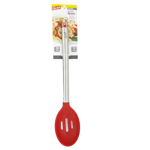 glad slotted spoon silicone red 13in -- 24 per case